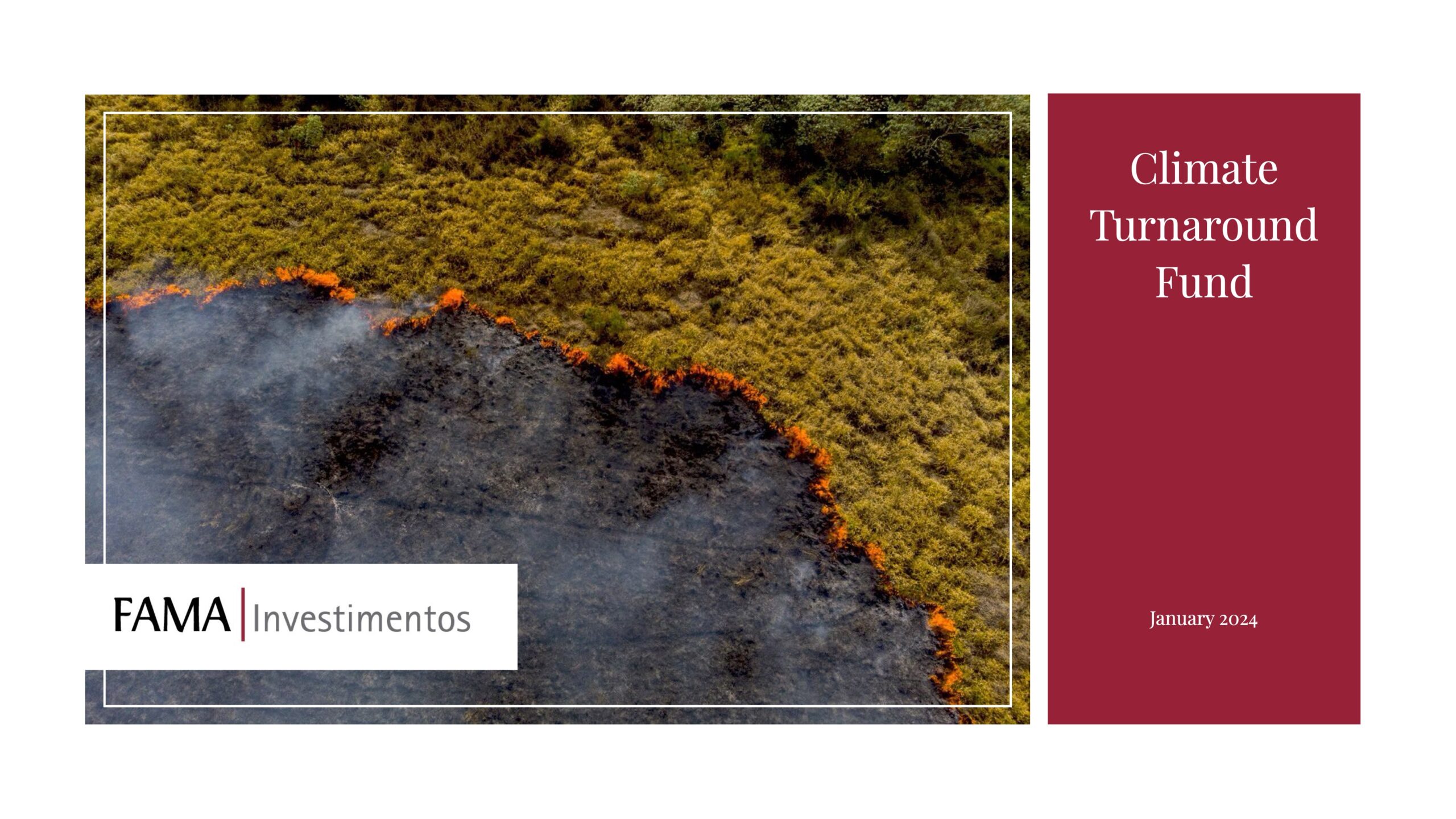 Fama Investimentos Investor Deck Design Slide 1