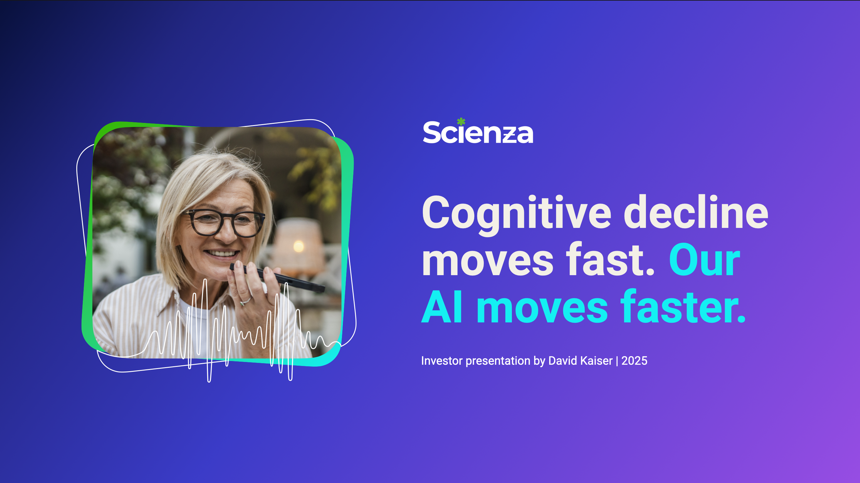 Scienza Health Sales Deck Slide 1